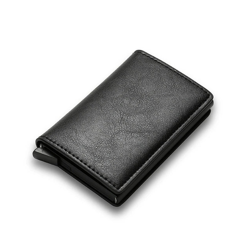 Carbon Fiber Card Holder Wallets Men RFID Black Magic Trifold Leather Slim Mini Wallet Small Money Bag Male Purses Wallet Women