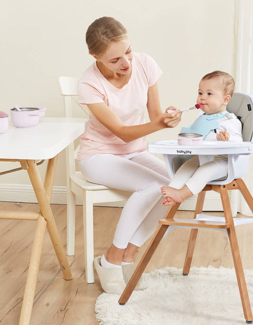 Load image into Gallery viewer, 3-In-1 Convertible Baby High Chair with Replaceable Legs and Rocking Bar
